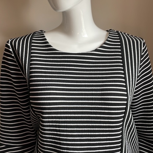 Karl Lagerfeld Striped Blouse, size 2X - Picture 2 of 6